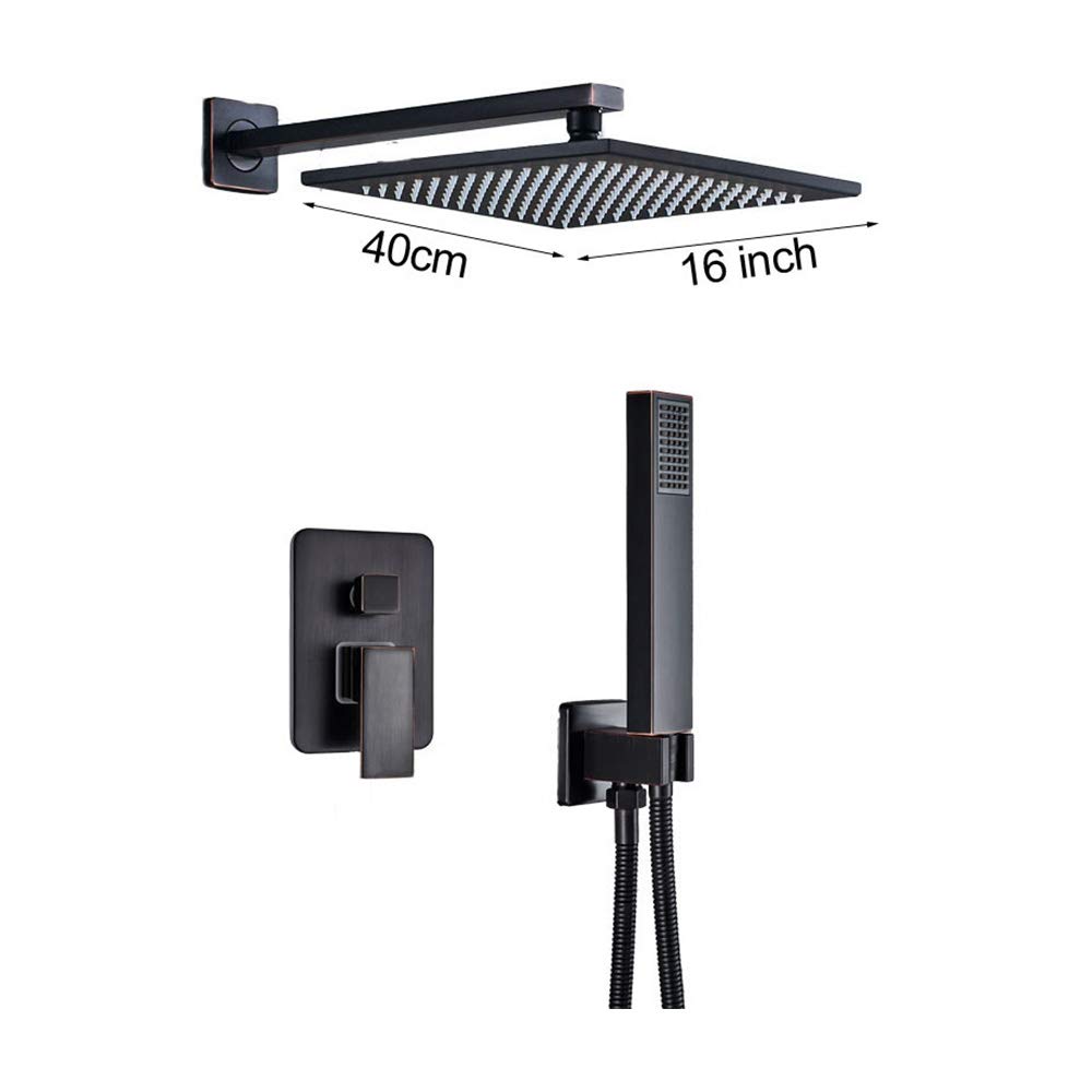 Buy TAN 8/10/12/16 Inch Concealed Shower System Wall ed Shower Set