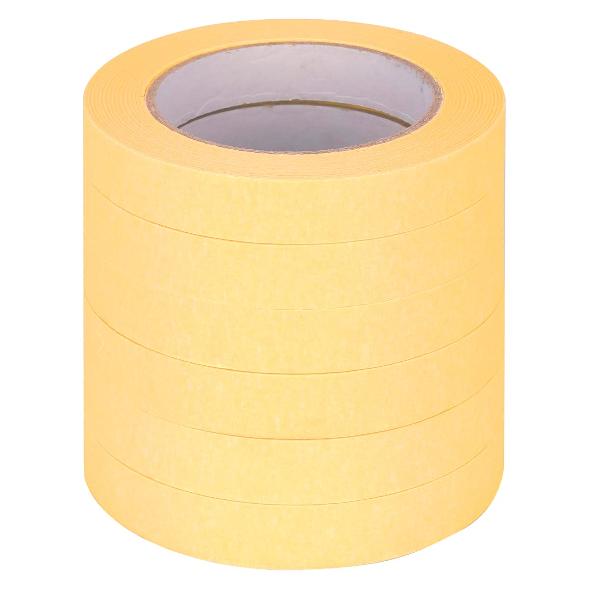verpacking Kreppband 50 m lang Malerkrepp Malerband, Breite 19 mm Abdeckband Klebeband Malerabdeckband Malerklebeband Handwerkerband (6 Rollen)