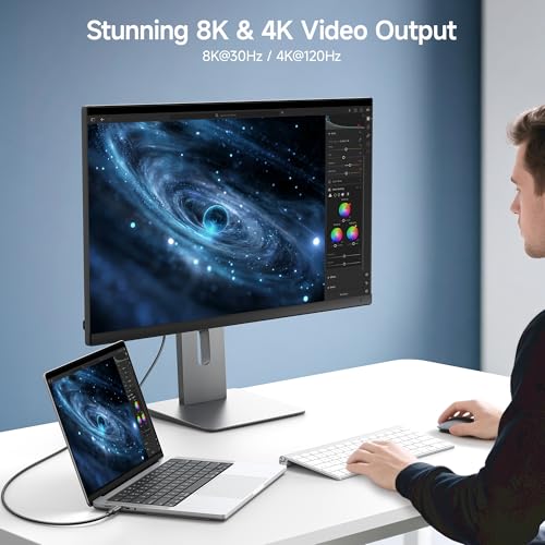Image of Cable Matters 20Gbps Long USB4 Cable, 9.8ft | [8K@30Hz / 4K@120Hz Video, 240W Charging, 20Gbps Data Transfer] USB 4 Cable Compatible with Thunderbolt 4, MacBook, XPS