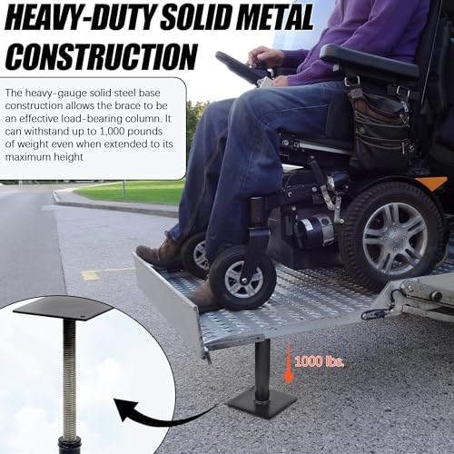 Image of TonGass RV Step Brace Stabilizer Adjustable Length from 7 5 /8 inch to 14 inch