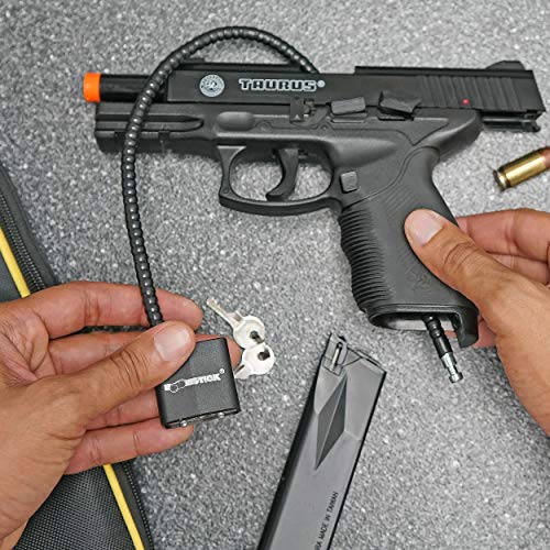 Boomstick Cable Gun Lock 15 In Cable Length, Trigger Pistol Shotgun Rifle Child Safety Steel Cable - Keyed Alike #TOP3