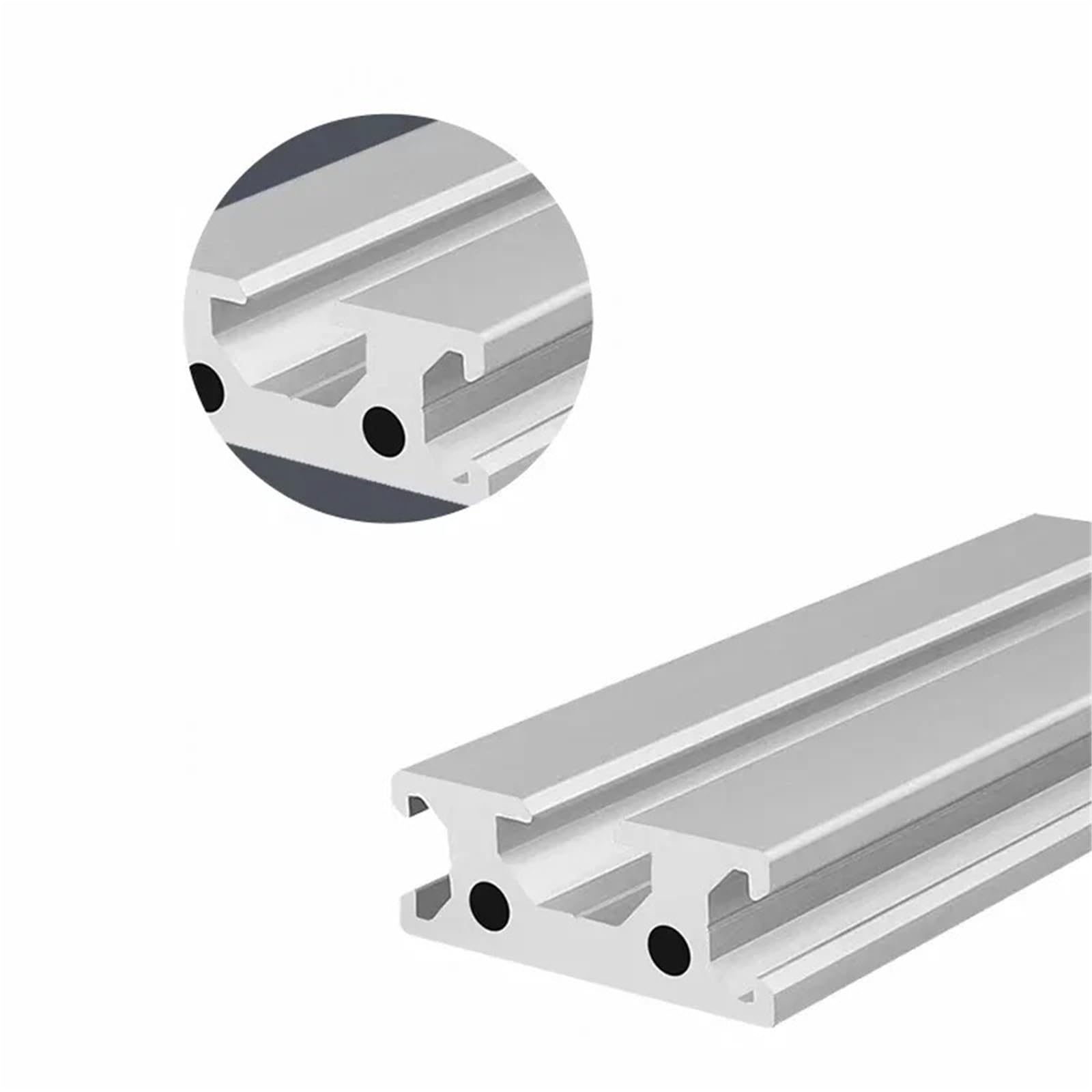GTPBAO 2 pezzi 1540 Profilo in alluminio anodizzato nero 3 slot 14x150mm Estrusione lineare Telaio quadrato for acquari da giardino Armadietto Binario estruso(400mm long)