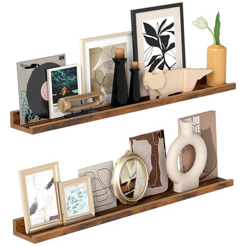 VASAGLE Wandregale, 2er Set, Schweberegale, Breite 80 cm, erhöhte...