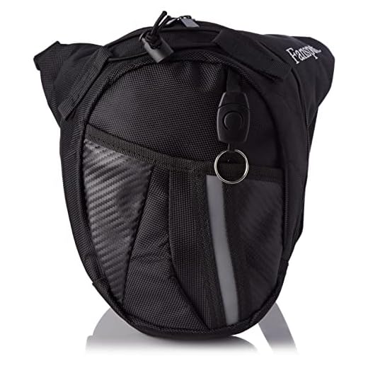 Fansport Bolso para Piernas, Fanny Waist Pack Carreras de Motos Cintura Bolso de Cintura para IR de Excursión