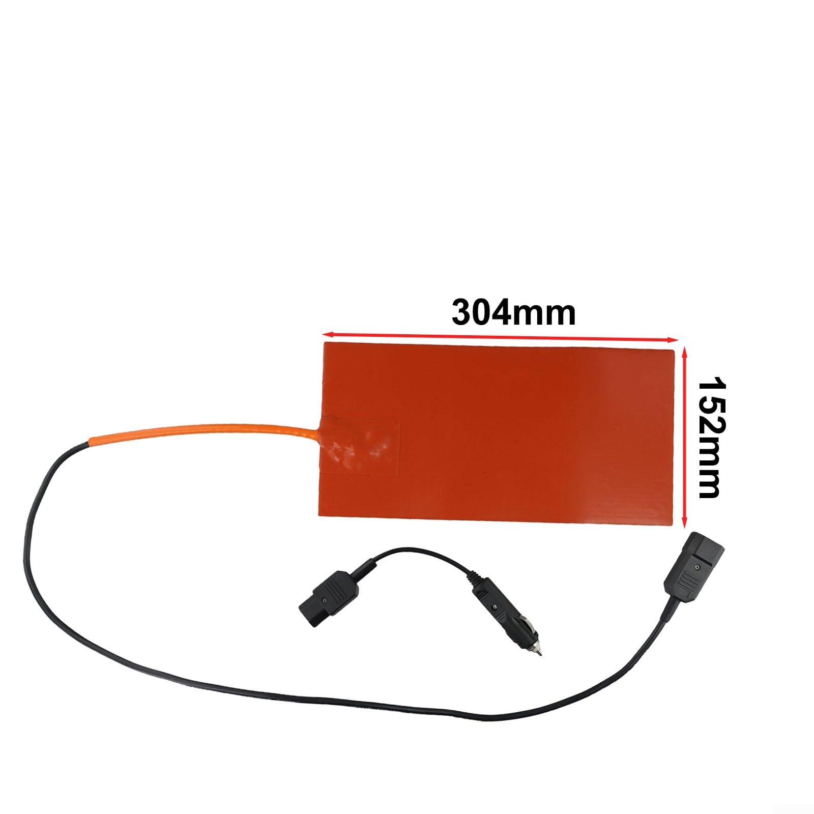 Tapis chauffant en silicone 12 V 100 W avec thermostat de protection pour sacs de livraison de nourriture, chauffe-pizza et applications de restauration commerciale
