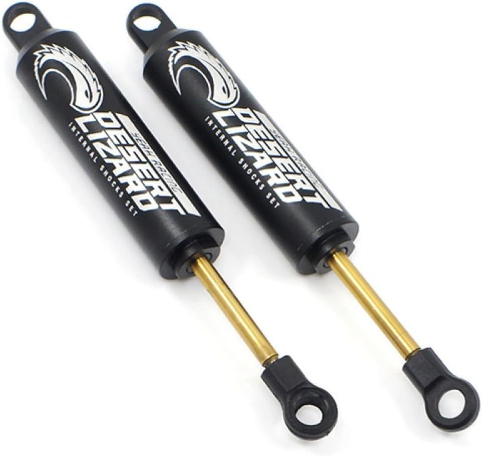 Yeah Racing 120mm Desert Lizard Two Stage Internal Spring Damper Pair Black for Crawler