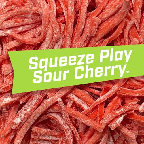Image of New! Big League Chew Sour Cherry Bubble Gum - Ideal for Baseball Games, Teams, Concessions, Parties, and More | Pack of 12 Bags (2.12oz Each)