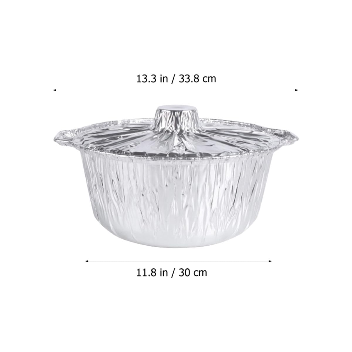 Bandeja Desechable 5300ml para Barbacoa de Papel de Aluminio | Plata, Uso Interior y Exterior, Apta para Horneado, Fácil de Almacenar y Transportar