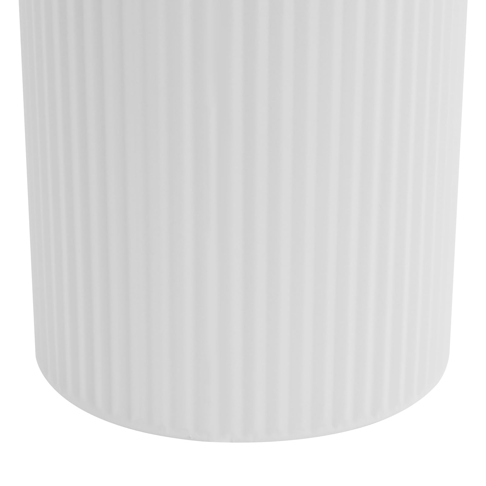 3er-Pack Vasen, Moderne Deko Blumenvase aus Metall, Vasen Set, Zylinder Vase, Tischdeko Outdoor, Vase Deko Landhausstil für Haus/Hochzeitsdeko & Gartenblumen (Weiß)