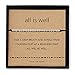 OBSUN Morse Code Bracelet Funny Gift for Women Girl with Meaning Card Gift Card for Best Friend Couple Mom Family (All is Well)