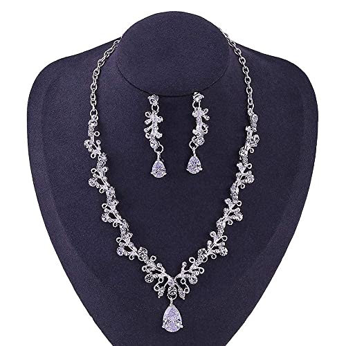 Diadème diadème et collier Ladiehair parure de bijoux strass couronne de mariage