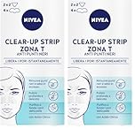 Nivea Clear-Up Strips Zona T 6 pz, Cerotti Punti neri, Anti Imperfezioni, per la Pulizia Viso (Confezione da 2)