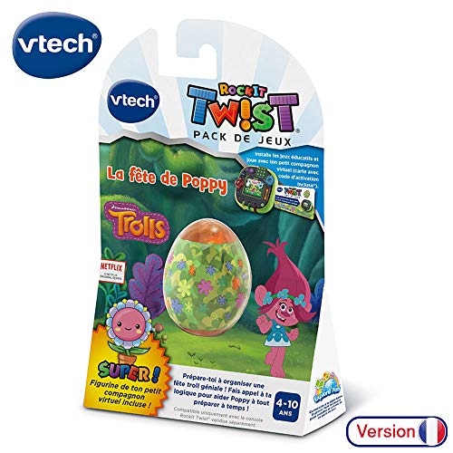 Vtech 80-495205 JEU Trolls-LA FÊTE DE Poppy Rockit Twist Lernspiel, Mehrfarbig