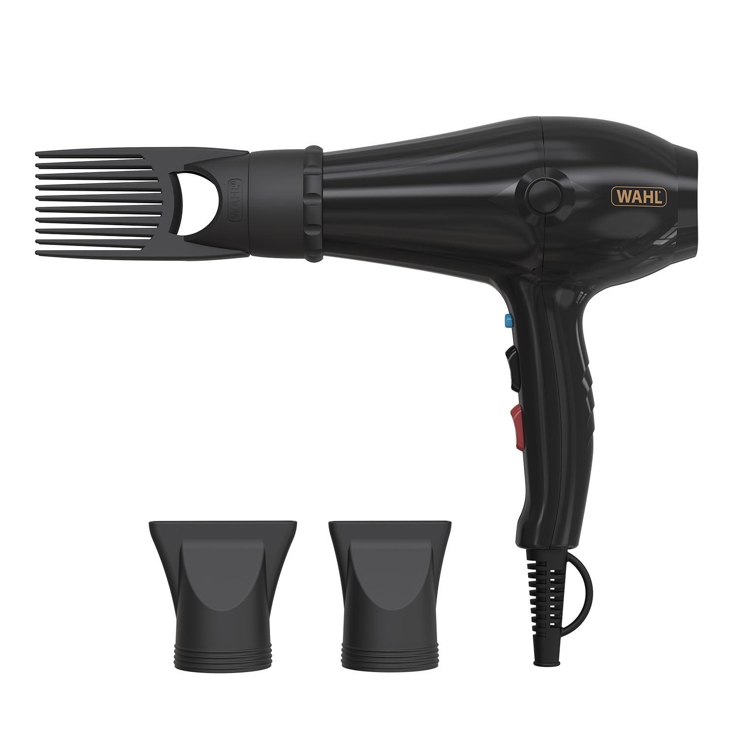 WAHL PowerPik 5000 Hairdryer, Sèche-cheveux pour femmes, embout Pik, sèche-cheveux afro, cheveux afro-caribéens, trois réglages de chaleur, séchage anti-frisottis