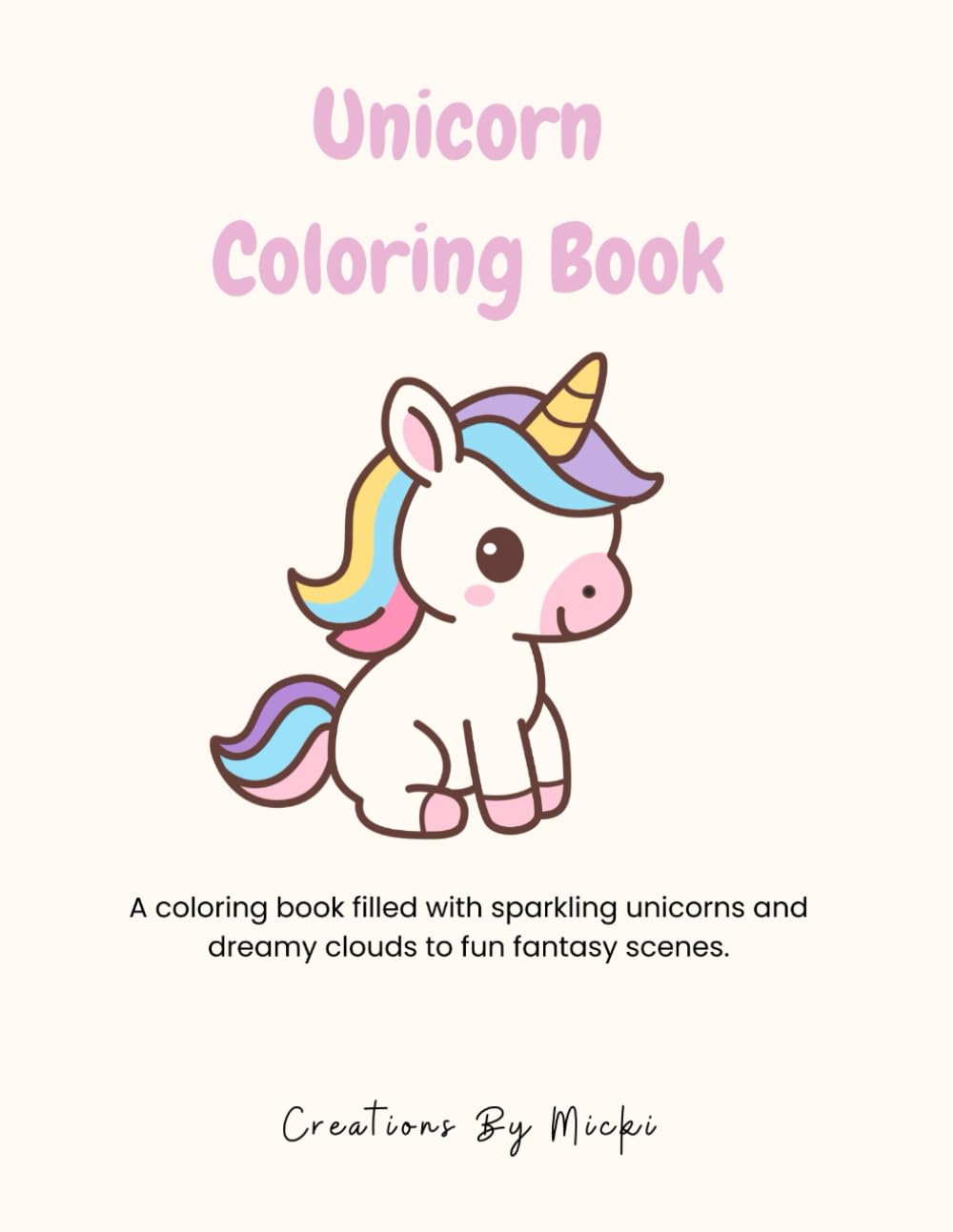 Unicorn Coloring Book (Children Coloring Books)