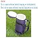 GREALY Handle Clear Quartz Crystal Singing Bowl Purple Colored Carry Case Bag Used for Handle Crystal Singing Bowl (Size : 7 inch)