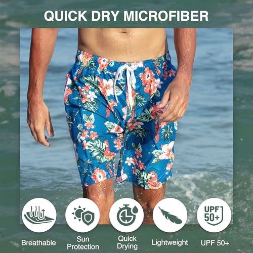 Image of Kanu Surf Men's Big Viper Extended Size Stripe Swim Trunk