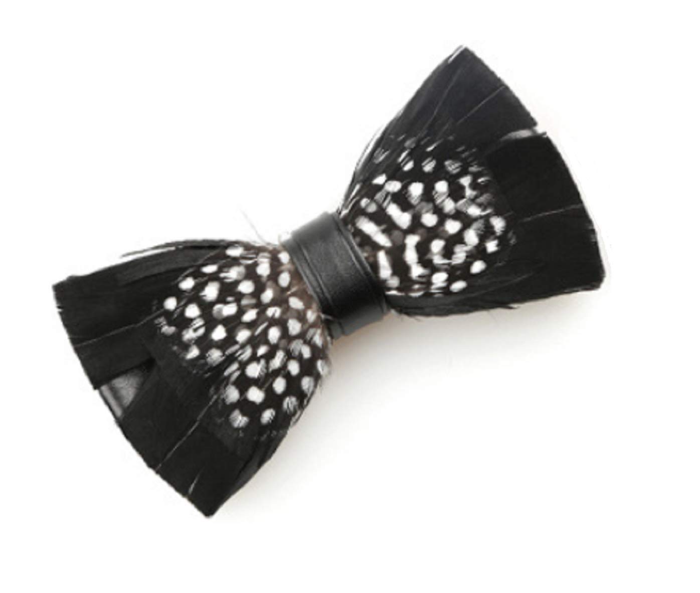 Ll Men's 10 L&L® Boys Pre-Tied Feather Bow Tie Clip Peacock Bird Pheasant Gift Box Christmas (10)