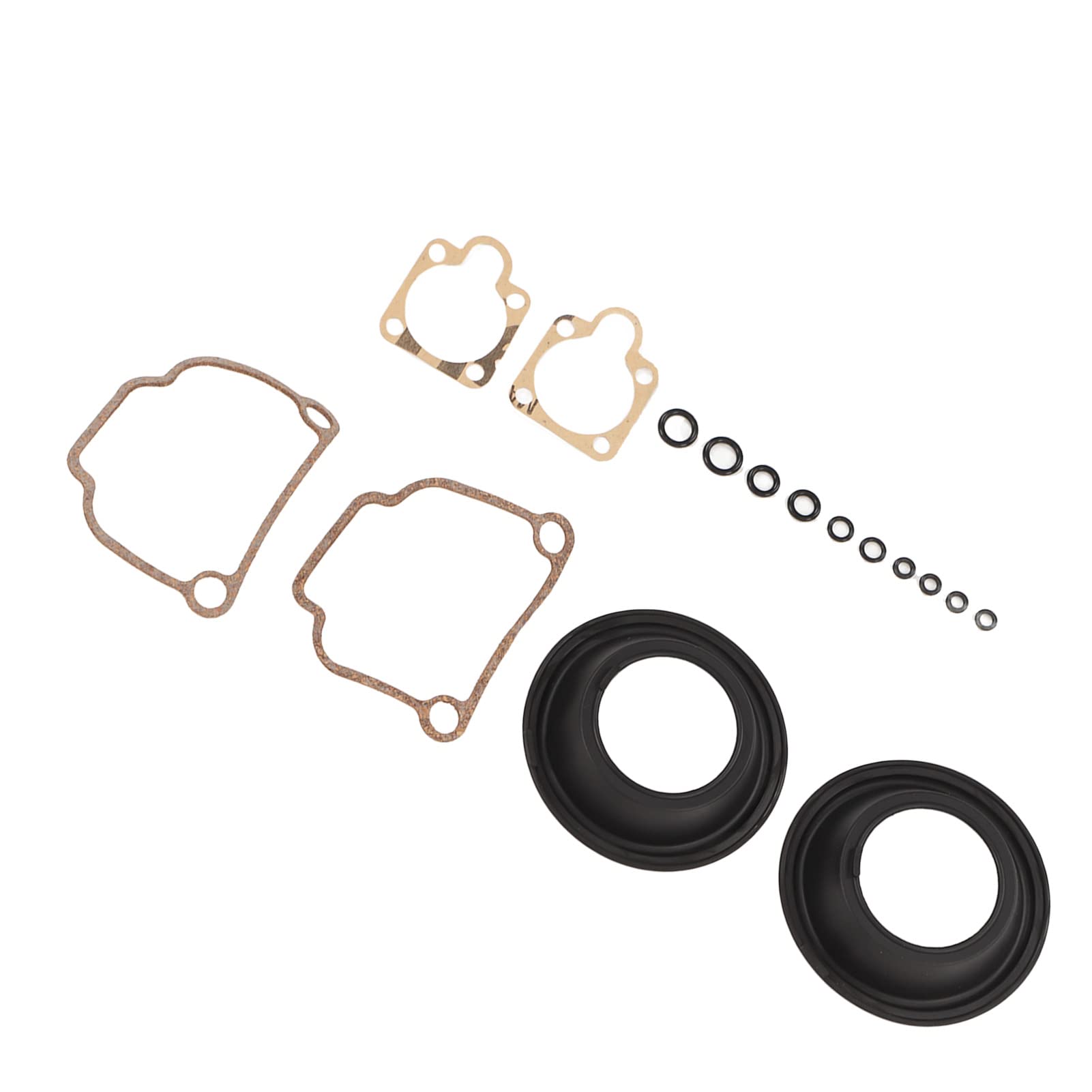 Qiilu 16 Pezzi Kit di Riparazione del Carburatore del Motociclo Accessori di Revisione del Carburatore di Ricambio Guarnizione Carboidrati per BING CV 32mm Carburatore Airhead R65 R75 R90 R100