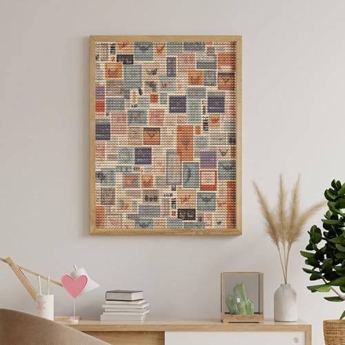 Kits de pintura de diamantes para crear postales artísticas y decorar tu salón 5
