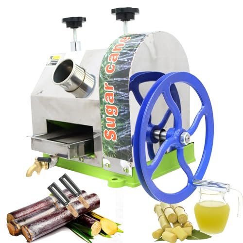 3 Rollers Manual Sugarcane Juicer Stainless Steel Sugar Cane Juice Press Where to Buy at the