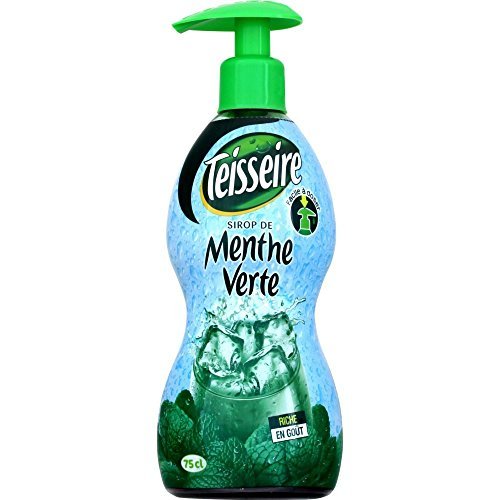 Teisseire Mint Concentrated Mint Syrup Large HARD PLASTIC bottle 750ml 25.4fl.oz