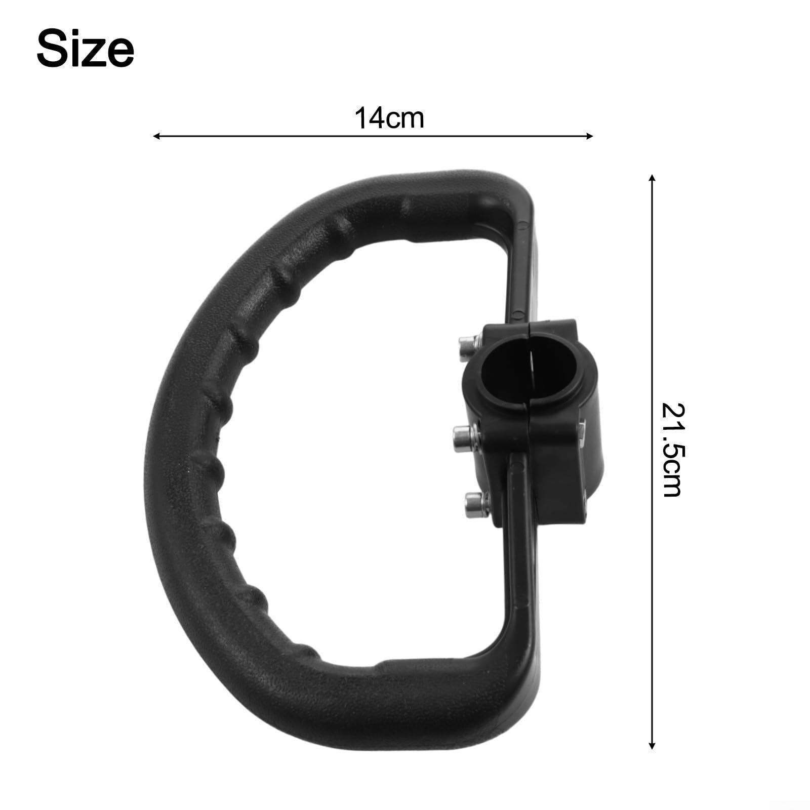Kit di montaggio per maniglia per decespugliatore, per prato da giardino, pezzo di ricambio ergonomico in metallo PP per decespugliatori laterali e tosaerba a zaino