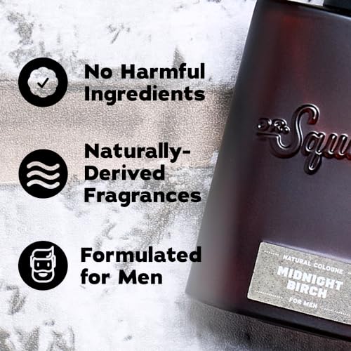 Image of Dr. Squatch Natural Cologne for Men - Scent-Lock Technology and Sustainably-Sourced Ingredients - Midnight Birch Cologne (1.7 fl oz)