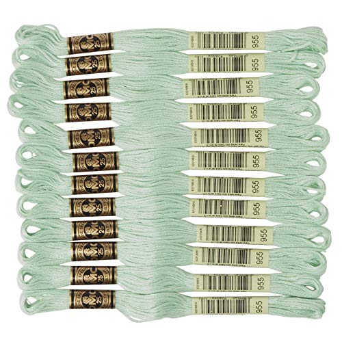 Image of DMC 6-Strand Embroidery Cotton Floss, Light Nile Green