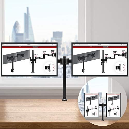 Duronic DM252 Dual PC Monitor Arm Stand 