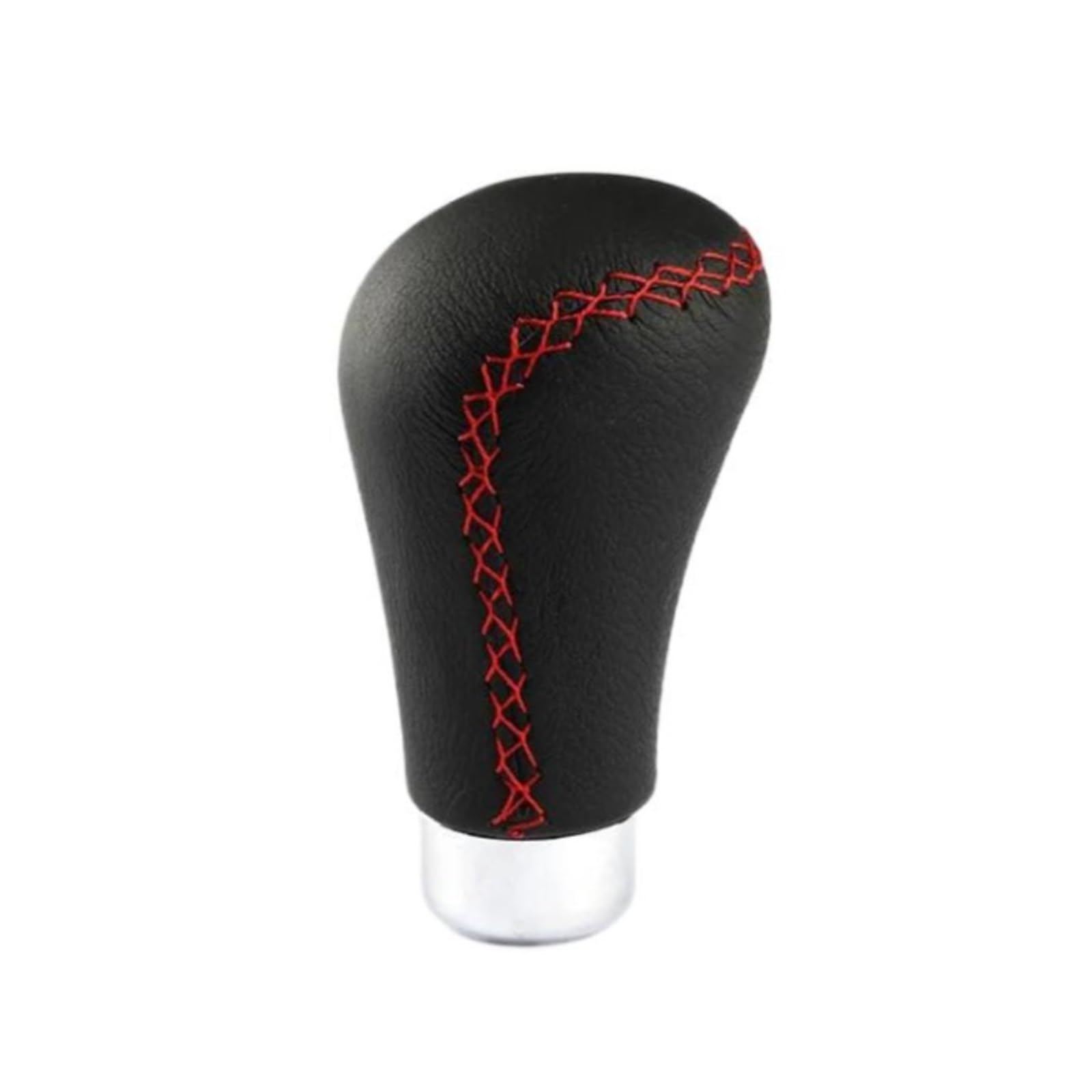 Glblpexelr Red Stitch Shift Lever Knob For Leather Car Gear Stick Shift Knob Shifter Lever