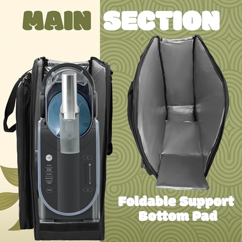 FURIMETY Multi Pockets Carrying Bag Compatible with Ninja Slushie Machine, Slushie Machine Case for Ninja Slushi Frozen Drink Machine with Shoulder Strap, Quilted Black by FURIMETY - Image 3