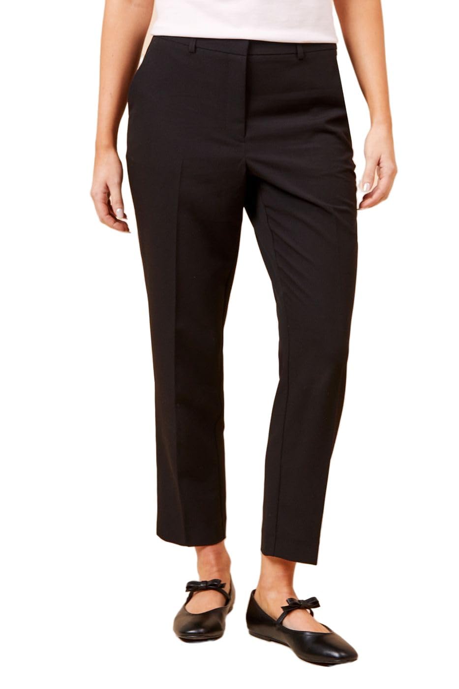 Dorothy Perkins Slim Ankle Grazer Trouser, 16, Black