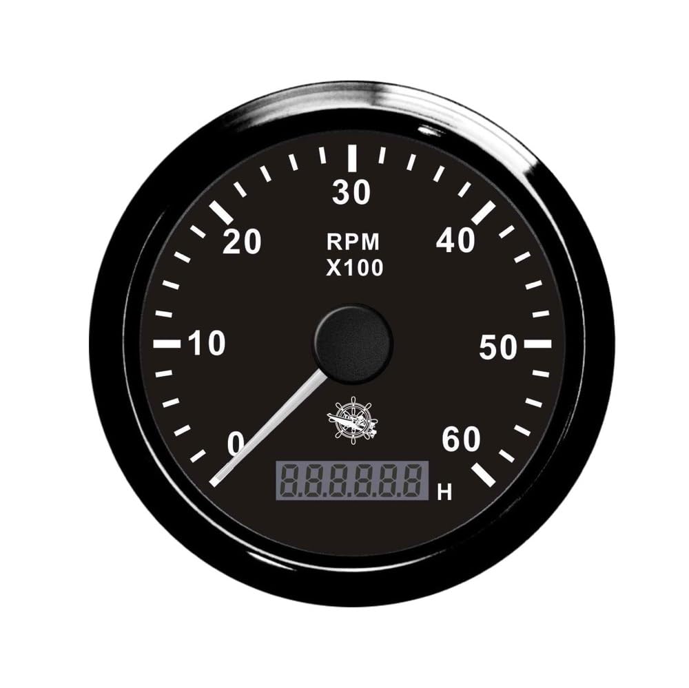 OSCULATI Contagiri 0-6000 RPM Nero/Nera