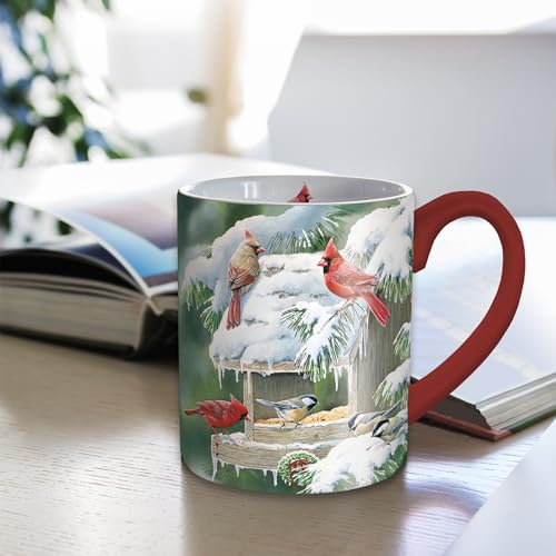 Taza de café Lang Cardinal Christmas 14 oz miniatura 4