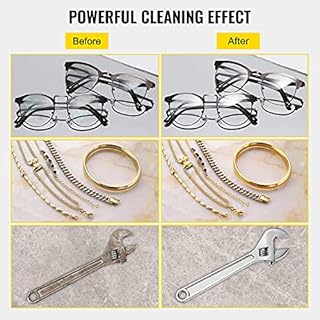 VEVOR Pulitore ad Ultrasuoni 2L Lavatrice ad Ultrasuoni Professionale in Acciaio Inossidabile Multifunzione con Timer Digitale di Riscaldamento per Occhiali Orologi Gioielli Laboratorio