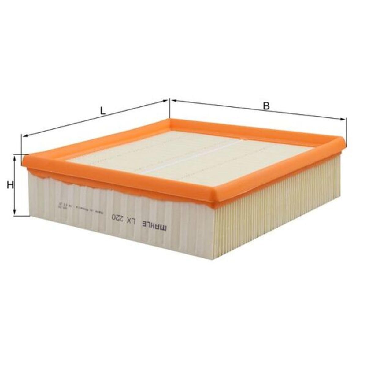 LX 220 KNECHT 0000000000000000000000 Filtro aria Lunghezza