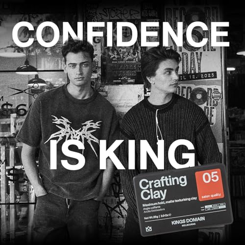 Kings Domain Melbourne Crafting Clay | Strong Hold Hair Paste | Matte Clay for Men | Adds Structure, Texture & Fullness — view 6