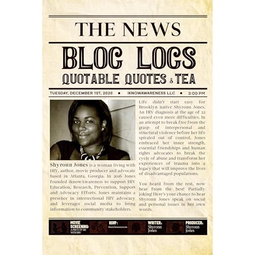 BLOG LOGS, QUOTABLE QUOTES &amp;amp; TEA by Shyronn Jones episode artwork