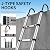 Telescoping Ladder,Aluminum Ladder with stabilizer bar,Lightweight Multi-Purpose Extension Ladder,Heavy Duty 330lbs Max Capacity,Collapsible for RV or Outdoor (19.5 FT)