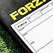 FORZA Magnetic Coaching Board | A4 Double-Sided Tactics Folder with Magnetic Markers, Pen & Eraser [13 Sport Options] (Rugby)