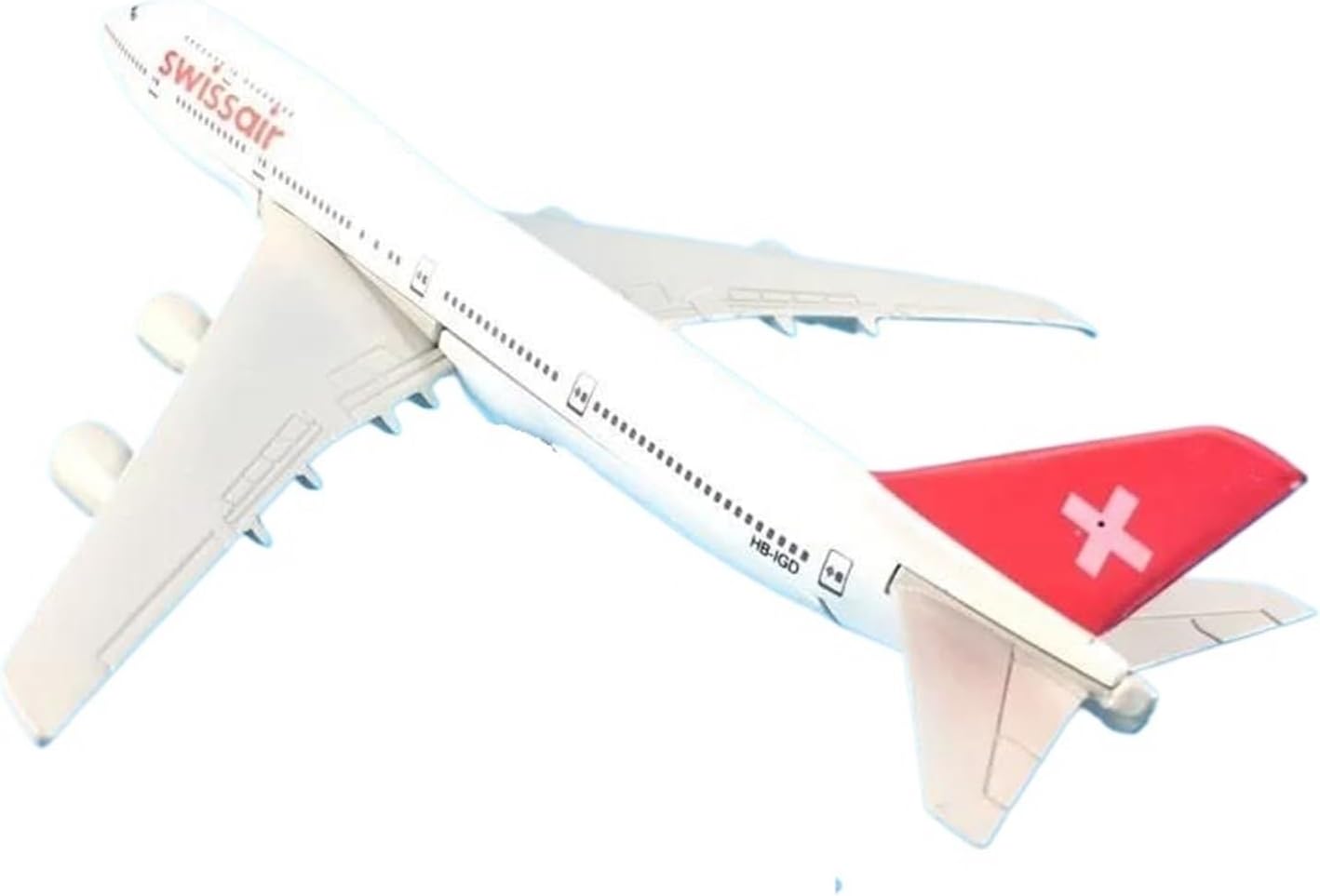 16 Cm for Swissair Boeing 747 Aircraft Model 1:400 Die-cast Metal Aircraft Static Display Model Children's Toy