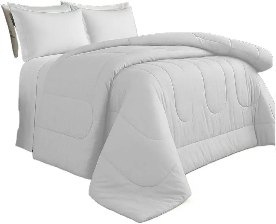 Edredom Grosso Dupla Face - Aconchegante Para Super King(Branco,King)