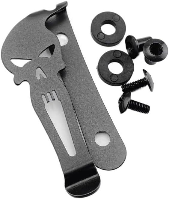 1PC Stainless Deep Carry Pocket Clip with 2 Sets Screws Fit for Knife Case, Kydex Sheath DIY Making Accessory