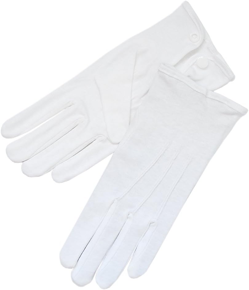 ZaZa BridalWhite 100% Cotton Men's Gloves