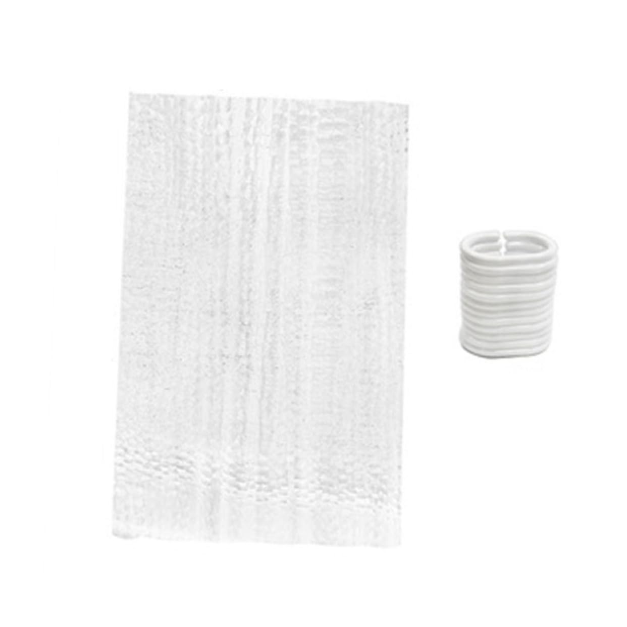 Rideau de douche 3D semi-transparent pour une salle de bain moderne et lumineuse