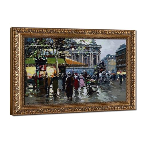 Tableau Paris Café de la Paix pour habiller un mur vide de bureau