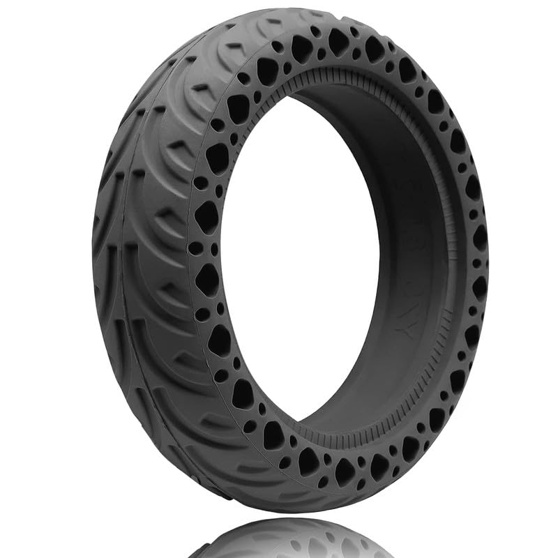 GYL 60/70-6.5 Scooter Tires?10 Inch Solid Tyre, 10x2.50-6.5 Tubeless Tire Replacement for Segway Ninebot Max G2 G30 G30P G30LP Gotrax Eclipse Electric Scooter Rubber Honeycomb Wheel Black 1 Pcs