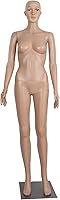 Vista 7 de Maniquí Infantil de Cuerpo Completo Realista Ajustable Desmontable de 43.3" de Altura, Cabeza de Exhibición Giratoria, Forma de Vestido con Base