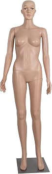 Female Mannequin Full Body Adjustable Mannequin Torso Dress Form with Metal Base 69inches